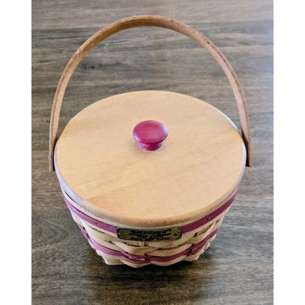 VTG Longaberger Jingle Bell Basket Christmas Collection 1994 Edition - No Liner
